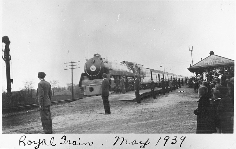 Royal Train at Canadian Pacific Railway Station, May 1939: Whitby Images