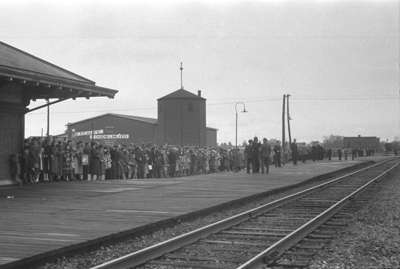 Awaiting the Royal Train