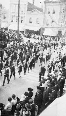 Parade for the Opening of the Pavement in Downtown Whitby