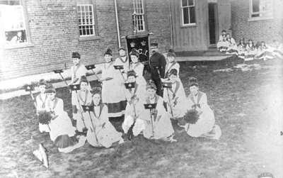 Whitby Collegiate Institute Calisthenics Class, 1888