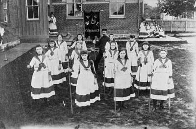 Whitby Collegiate Institute Calisthenics Class, 1888