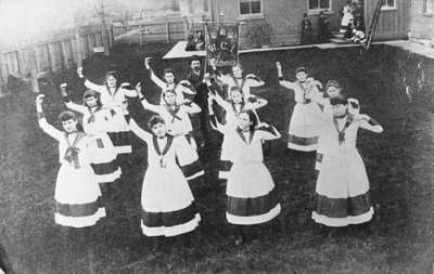 Whitby Collegiate Institute Calisthenics Class, 1888