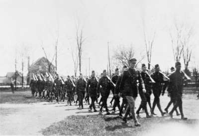 High School Cadets at Town Park