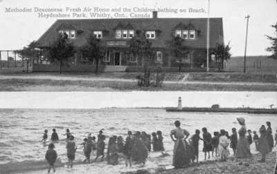 Methodist Fresh Air Home and Children Bathing at Heydenshore Park