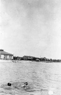 Swimming in Lake Ontario at Heydenshore Park, c.1916