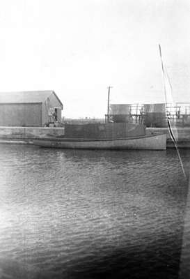 Stevens Family Fishing Boat at Whitby Harbour, 1942