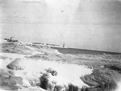 Whitby Harbour in Winter, c.1910-1915