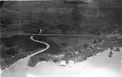 Aerial View of Whitby Harbour, 1935