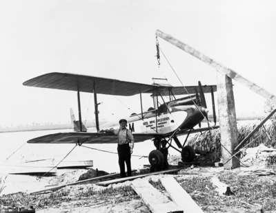 Red Wing Orchards Pontoon Plane at Whitby Harbour, 1931