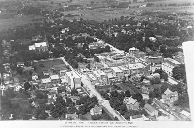 Whitby Aerial View, 1919. Whitby Archives Collection.