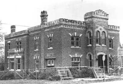 Hatch House Under Construction, 1973