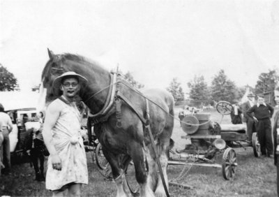 Jim Carnwith at Brooklin Spring Fair, c.1951