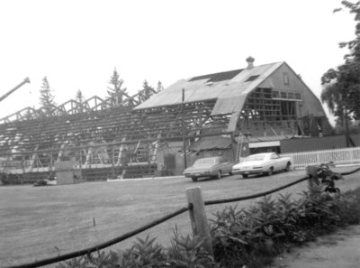 Demolition of Brooklin Memorial Arena, 1972