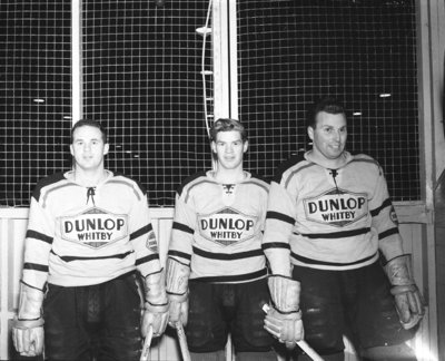 Tom O'Connor, Bob Attersley, Bus Gagnon, 1955