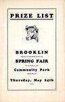 Brooklin Spring Fair Prize List, 1934