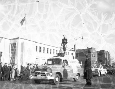 Whitby Dunlops Parade Float in Oshawa, 1958