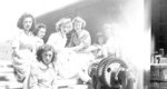 Hilda and Eileen Barnett with Co-Workers at Brunton Lumber Co., 1945