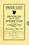 Brooklin Spring Fair Prize List, 1941