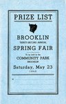Brooklin Spring Fair Prize List, 1942