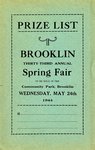 Brooklin Spring Fair Prize List, 1944