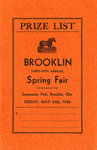 Brooklin Spring Fair Prize List, 1946