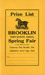 Brooklin Spring Fair Prize List, 1948