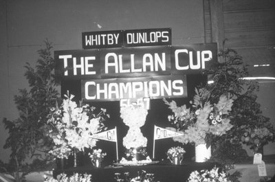 Whitby Dunlops Allan Cup Window Display, 1957