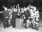 Whitby Dunlops with the Allan Cup, 1957