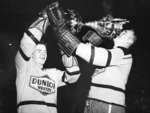 Bob Attersley, John Henderson with Allan Cup, 1957