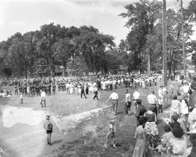 Whitby Centennial Drumhead Service, 1955