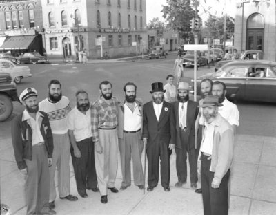 Whitby Centennial Beard-Growing Contestants, 1955