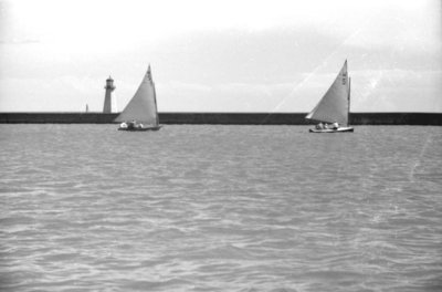 Sailboats on Whitby Harbour, 1939