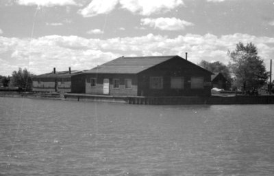 Sheds at Whitby Harbour, 1939