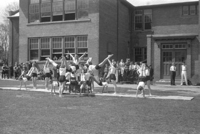 Gymnastics Demonstration at Cadet Inspection, 1939