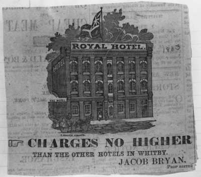 Royal Hotel Advertisement