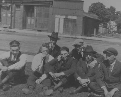 Group of Men on Brock Street South