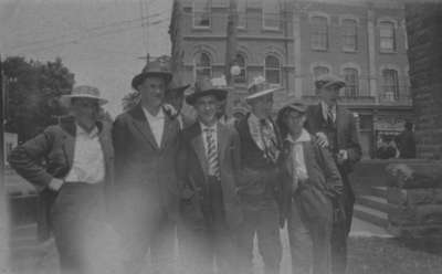 Group of men at Four Corners