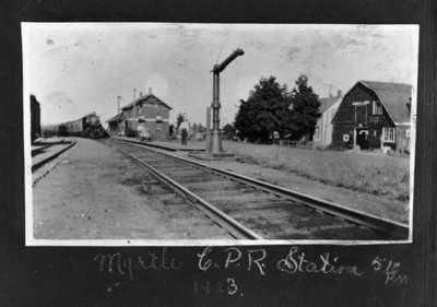 C.P.R. Railway Station and Livery Barn