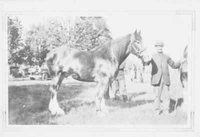 Andrew Heron with Horse at Brooklin Spring Fair