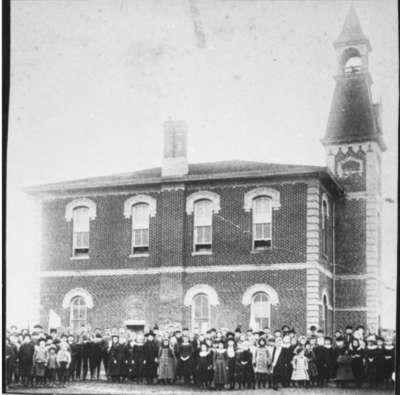 Brooklin Public School, c.1889