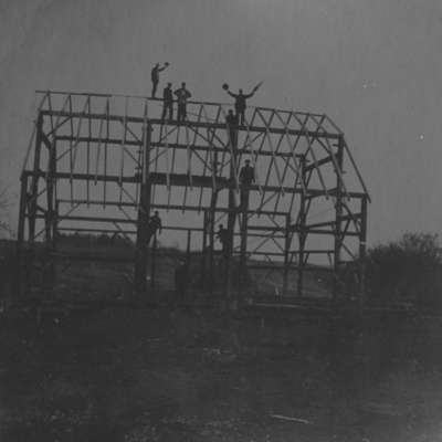 Barn Raising at James Dickson Farm