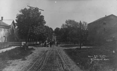 Mill Street looking east and Brooklin Mill