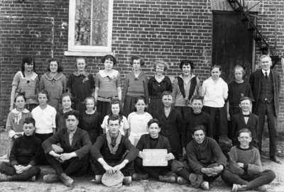 Class Photo, Senior Fourth Class at Brooklin Public School, 1923