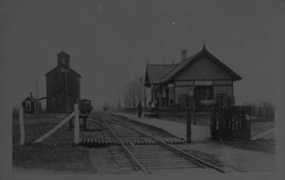 Brooklin Railway Station and Grain Elevator