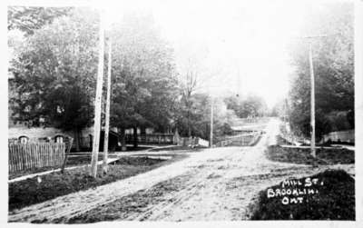 Brooklin Mill Street Looking West From Church Street