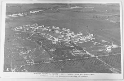 Aerial View of Military Convalescent Hospital Looking West, 1919