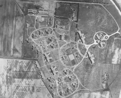 Aerial View of Ontario Hospital Whitby, 1934