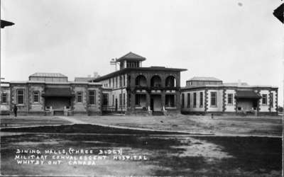 Dining Hall at Military Convalescent Hospital (later known as Ontario Hospital Whitby), c.1917-1918