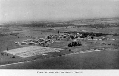 Aerial View of Ontario Hospital Whitby, 1934