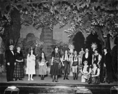 Actors on Stage, Ontario Hospital, c.1922